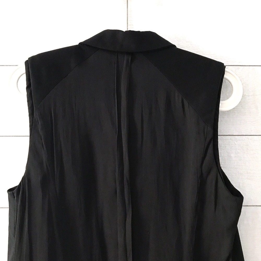Zara Black Combination Waistcoat Sleeveless Vest - Picture 7 of 8